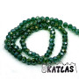 Transparent Faceted Glass Beads - AB Color Plated Rondelle - Ø 6 x 5 mm - Strand (approx. 92-94 pcs)