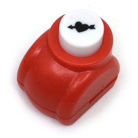 Ozdobná děrovačka - srdce se šípem - 33 x 26 x 32 mm