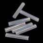 Perličkové korálky Preciosa Čípky z průsvitného skla. Korálky mají průměr 2,1 mm, délku 15 mm (standardní délka 6,7'') a kulatou dírkou pro průvlek o průměru 0,7 mm. Čípky jsou považovány za klasické trubičky.
UVEDENÁ CENA JE ZA 1 g (cca 7 korálků) Minimální odběr je 5 g.
