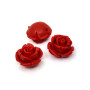Beads in the shape of flowers made of imitation cinnabar in a brick red color measuring 12.5 x 12.5 x 9.5 mm with a hole for a thread with a diameter of 1.2 mm. The beads were made from a mixture of red-colored resin and dust-crushed natural stone. The beads do not contain any natural cinnabar or mercury itself and are thus completely safe for health.
Country of origin: China
THE PRICE IS FOR 1 PIECES.