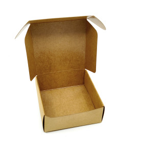 Papírová čtvercová dárková krabička - 75 x 75 x 30 mm