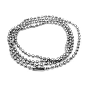 304 Nerezový kuličkový náhrdelníkový řetízek - délka 70 cm