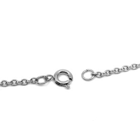 316 Nerezový náhrdelníkový řetízek s pružinkovým zapínáním - délka 51 cm