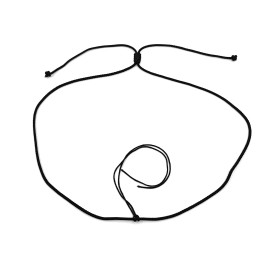 Nylonová náhrdelníková šňůrka s posuvným zapínáním - délka 59 cm