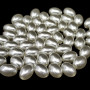 Akrylové perly - olivky - 11 x 7,5 mm - množství 10 g (cca 28 ks)