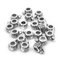 Zinc alloy bead with eye - barrel - 5 x Ø 7 mm
