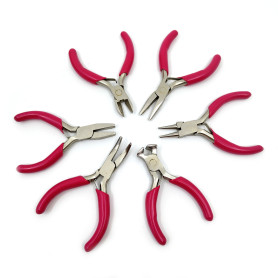 Travel Set of 6 Mini Pliers for Jewelry Making