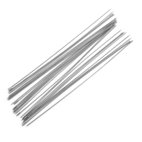 Steel bead needles - length 120 mm - thickness 0.6 mm - package 25-30 pcs
