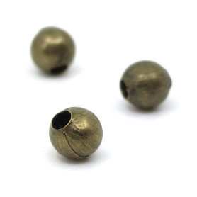 Železné oddělovací korálky - kulička - Ø 4 mm - množství 1 g (cca 10 ks)