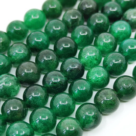 Přírodní smaragdový křemen - Ø 6-7 mm - kuličky