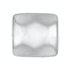 304 Stainless Steel Spacer Bead - Square - 8.5 x 8.5 x 4 mm, Hole: 1.6 mm