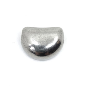 304 Stainless Steel Spacer Bead - Moon - 8 x 11 x 6 mm, Hole: 2.5 mm