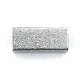 304 Stainless Steel Spacer Bead - Cuboid - 7 x 3 x 3 mm, Hole: 1.8 mm