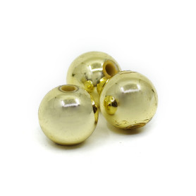 Plastové akrylové korálky s ABS povrchem - Ø 10 mm - množství 1 g (cca 1,9 ks)