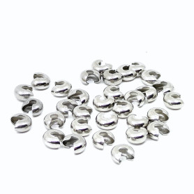 Nerezová krytka na zamačkávací rokajl - kulička - Ø 8,2 mm - cena za 1 ks.