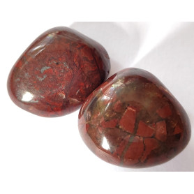 Přírodní brekciový jaspis - nevrtaný kámen - 12-28 x 12-21 x 7-18 mm