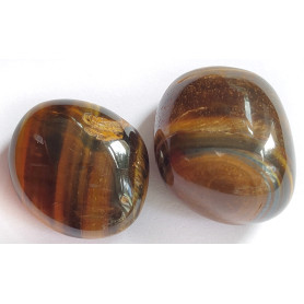 Přírodní tygří oko - nevrtaný kámen - 15-30 x 10-20 x 5-15 mm
