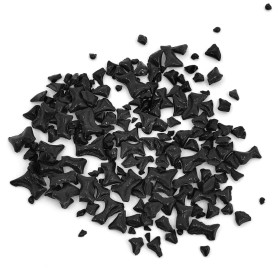 České skleněné zlomky – 0,5–18 mm – Nevrtaná dekorativní drť – Množství: 1 gram