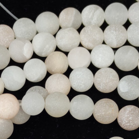 Natural Aventurine – 8mm – Matte Round Bead – Hole: 1mm – Quantity: 1 piece