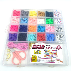 Kreativní sada korálků Bead Kit – 3000 ks, 24 barev