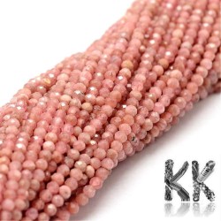 Přírodní  rodochrozit - Ø 2 mm - broušená kulička