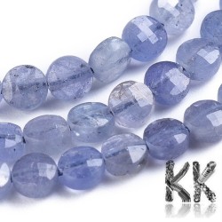 Přírodní tanzanit -  4 - 4,5 x 2,5 - 3 mm - broušená lentilka