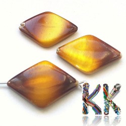 Pearl diamond - gold - 28 x 18 x 4 mm