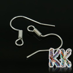 Afro hooks with spring - 16 x 14 mm (1 pair)