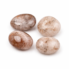 Přírodní rutilovaný křemen - nevrtaný kámen - 15–40,5×11–20×7–19mm - Množství: 1 ks