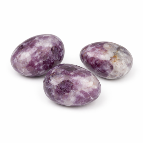 Přírodní lepidolit- nevrtaný kámen - 15–40,5×11–20×7–19mm - Množství: 1 ks