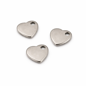 Přívěsek z 304 nerezové oceli – Srdce - 6×5×1mm - Množství: 1 ks