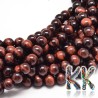 Přírodní červené tygří oko -  kulička - ∅ 8 mm - lehce dobarvované