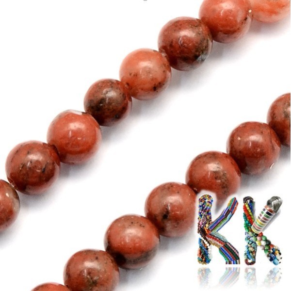 Přírodní sezamový jaspis - ∅ 8,5 mm - kulička