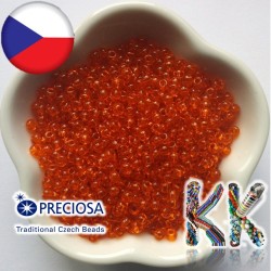 Preciosa seed beads - transparent - 7/0 - ∅ 3.5 mm