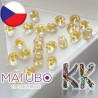 MATUBO™ SUPERDUO - průhledné s průtahem - 2,5 x 5 mm